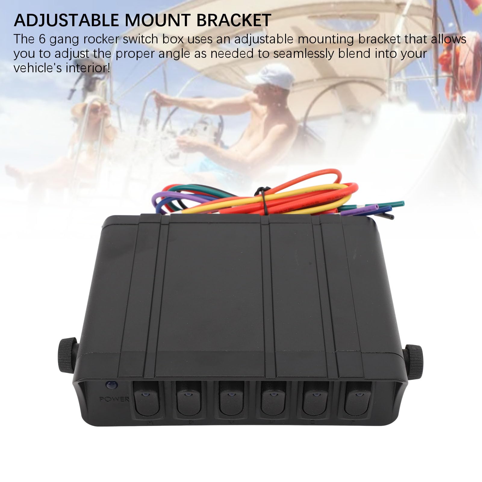 Amazon.com: 6 Gang Rocker Switch Box, On Off Toggle Switch